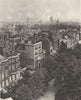 LONDON. Houses along Queen's Walk in the Green Park. Westminster 1926 print