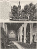 LONDON. Church of St. Helen, Bishopsgate 1926 old vintage print picture