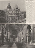 LONDON. The great Oratory at Brompton 1926 old vintage print picture