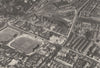MARYLEBONE ST JOHN'S WOOD. Aerial view of Lord's cricket ground. 1926 print