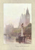 LONDON. Houses of Parliament 1926 old vintage print picture