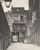 LONDON. Strand Lane and the Entrance to the Roman bath 1926 old vintage print