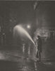 LONDON. London's Nightly cleansing. Scene at the base of the Monument 1926