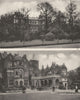 LONDON. Marlborough House, St. James's & Holland House Campden Hill 1926 print