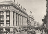 LONDON. Selfridge's, Oxford St, half built 1926 old vintage print picture