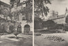 LONDON. Westminster Abbey. Little Cloister & College garden 1926 old print