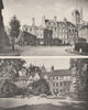 LONDON.Smith Square,Westminster & Westminster Abbey from the College garden 1926