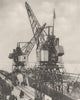 ESSEX. Huge Mobile cranes at Tilbury Swing the Cargo from a Vessel's Hold 1926