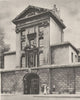 LONDON. Main gate of St. Bartholomew's, London's oldest hospital. Bart's 1926