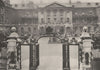 LONDON. Guy's Hospital with Founder's statue centre of courtyard 1926 print