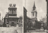 LONDON. St. Mary Woolnooth. Threatened city Churches. St Lawrence Jewry 1926