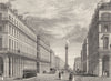 ITALY. Rue Castiglione (Que Donne Vers la Place Vendômē)  1831 old print