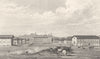 PARIS. Abattoir at Montmartre 1831 old antique vintage print picture
