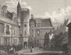 SAÔNE- ET- LOIRE. Hotel de Cluny 1831 old antique vintage print picture