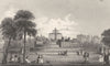 PARIS. Chateau D' Eau 1831 old antique vintage print picture