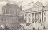 PARIS. Palais de Justice, from the Courtyard 1831 old antique print picture