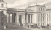 PARIS. Screen to the Court Yard, Chamber of Deputies 1831 old antique print
