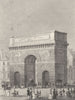 PARIS. Porte St. Martin 1831 old antique vintage print picture