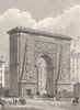 PARIS. Porte St. Denis 1831 old antique vintage print picture