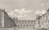 SEINE- ET- MARNE. Fontainebleau Cour Des Fontaines 1831 old antique print