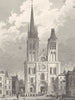 SEINE- SAINT- DENIS. Eglise de Seine Saint Denis 1831 old antique print