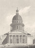 PARIS. Eglise de Ste. Genevieve 1831 old antique vintage print picture