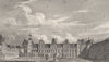 SEINE- ET- MARNE. Palais de Fontainebleau, Cour D'Honneur 1831 old print