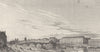 PARIS. Pont Royal et Hotel Des Gardes du Corps 1831 old antique print picture