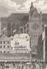 PARIS. L'Eglise de St. Eustache 1831 old antique vintage print picture