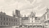 SEINE- ET- MARNE. Fontainebleau, Cour D'Honneur (1)  1831 old antique print