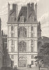 SEINE- ET- MARNE. Fontainebleau, Porte Dorée 1831 old antique print picture