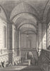 PARIS. L'Escalier du Palais de Justice 1831 old antique vintage print picture