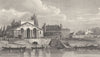 PARIS. Barriere de la Cunette 1831 old antique vintage print picture