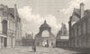 SEINE- ET- MARNE. Fontainebleau, Cour D'Honneur (1)  1831 old antique print
