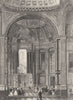 PARIS. Chapelle de la Vierge, St. Sulpice 1831 old antique print picture