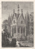 PARIS. Monument D'Abelard et D'Heloise, Pere la Chaiśe 1831 old antique print