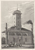 PARIS. Pompe á Feu, Gros Caillou 7e 1831 old antique vintage print picture