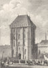 VAL- DE- MARNE. Porte D' Entree, Chateau de Vincennes 1831 old antique print