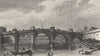 PARIS. Du Pont Neuf, Prise Enter Quai des Augustins & Celui Orfèvres 1831