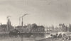 PARIS. Canal de L'Ourcq 1831 old antique vintage print picture