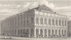 PARIS. Nouveau Thèâtre Feydeau 1831 old antique vintage print picture