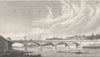 PARIS. Pont de Jena 1831 old antique vintage print picture