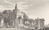 PARIS. Monumens, Pere La Chaise 1831 old antique vintage print picture