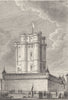 VAL- DE- MARNE. Donjon du Chateau de Vincennes 1831 old antique print picture
