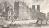 PARIS. Quai des Orfevres 1831 old antique vintage print picture