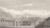 PARIS. Cour du Palais de La Legiön D' Honneur 1831 old antique print picture