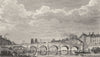 PARIS. Pont de la Tournelle 1831 old antique vintage print picture