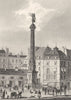 PARIS. Fontaine du Châtelet 1831 old antique vintage print picture