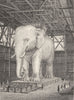PARIS. Modèle de L'Elephent de la place de la Bastille 1831 old antique print