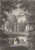 PARIS. Monument de Talma Et Autres Père la Chaise 1831 old antique print